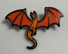 Orange Dragon Enamel Pin Unknown Origin 2  Lo...