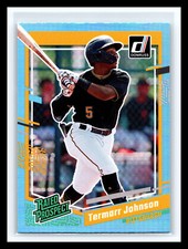 🔥 TERMARR JOHNSON 2023 DONRUSS LIGHT BLUE HOLO RATED PROSPECT RC # 31