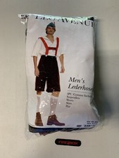 Lederhosen Costume Adult M Hat Shirt Shorts Suspenders Oktoberfest Leg Avenue