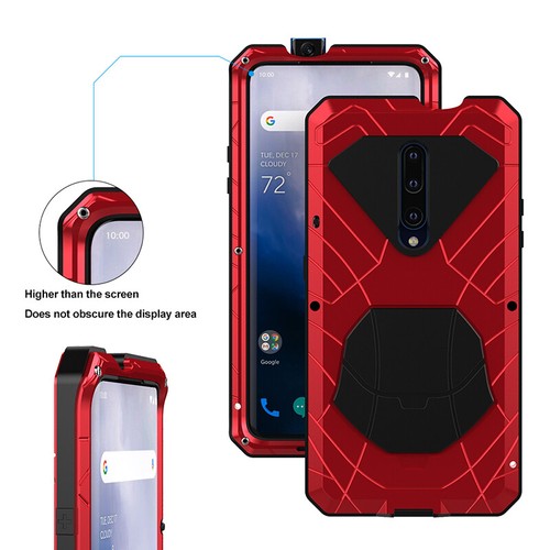 iMATCH Shockproof Silicone Bumper Metal Case Cover for Oneplus 7/Oneplus 7 Pro - Picture 6 of 16