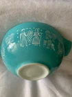 Pyrex Amish Butterprint Turquoise Cinderella Nesting Mixing Bowl 4 Quart 444