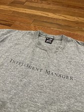Vintage FOTL Compaq Intelligent Manager Spell Out Single Stitch T Shirt Men XL