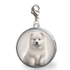 Charm cane cucciolo samoiedo per bracciali famiglia furbaby amore regalo artigianale