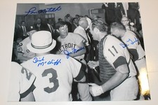 DICK MCAULIFFE TOM MATCHICK JIM PRICE DICK TRACEWSKI SIGNED 68 WS 8X10 PHOTO