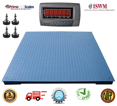 DigiWeigh NTEP Approval 10,000 lb x 2 lb Floor Scale (DWP-10000F) 