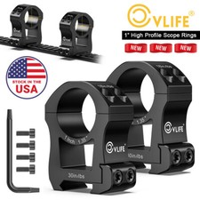 1''/25.4mm High Profile Scope Rings Mount for Picatinny Mount Heavy Duty - 2 PCS