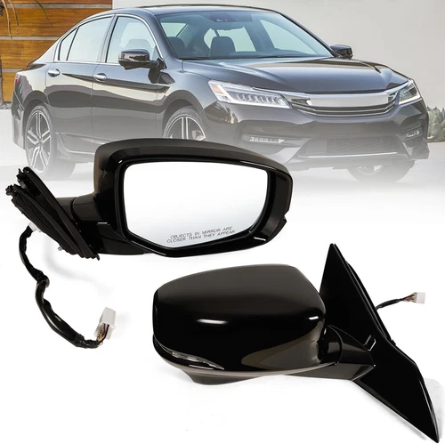 12 Pin Passenger Side Power Mirror Heated w/Turn Signal Camera Fits 13-17 Accord