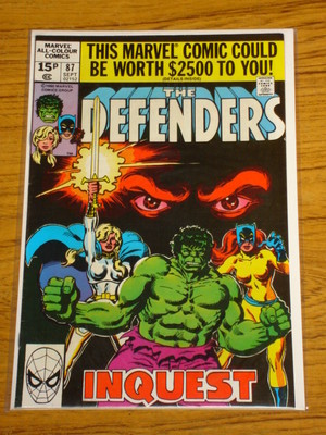 DEFENDERS #87 VOL1 MARVEL COMICS HULK DR STRANGE SEPTEMBER 1980