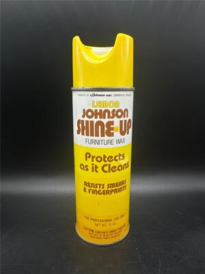 Vintage Johnson Wax Lemon Shine Up Spray Cleaner Wax Protects 15