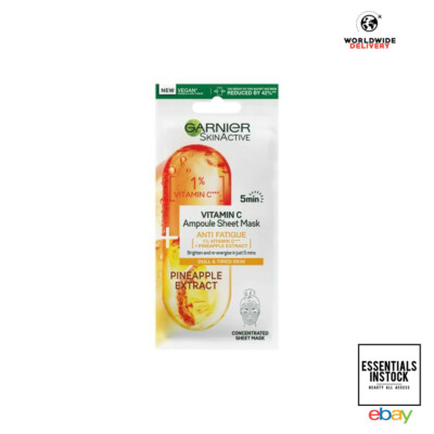 Garnier Anti Müdigkeit Ampulle Blatt Maske Ananas Vitamin C