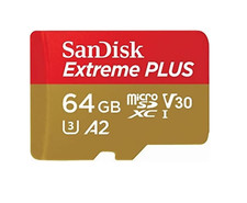 Sandisk Cards Extreme Plus Microsdxc 200MB/S 90MB/S, SDSQXBU-064G-GN6MA