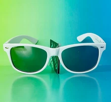 Trend Sunglasses For Unisex Adult/ Teens Square Mirrored (Bright White), NS0317