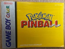 Pokemon Pinball Manual Nintendo Game Boy Color Authentic