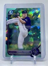 2022 BOWMAN CHROME SAPPHIRE GABRIEL HUGHES AQUA REFRACTOR ROOKIE /20