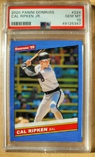 🔥2020 Panini Donruss MLB Baseball #224 Cal Ripken Jr PSA 10 Pop 2 Clean Case🔥