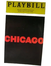 Playbill CHICAGO Music Hall Fair Park Dallas TX April 1998