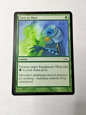MTG Turn to Dust Mirrodin 137/306 Regular Common - Bit of Edge Wear - See Pics