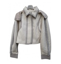 Fendi Cashmere Jacket Women Beige/grey Size 40/s-m Us Gorgeous!