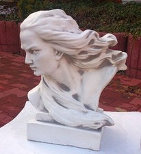 Gartenfiguren, Büste "Chopin" Skulpturen, Innendeko, Steinguss, 20 cm Gartendeko