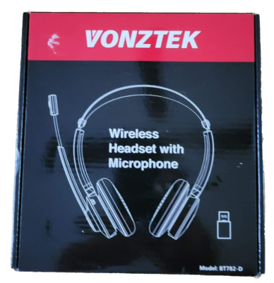 Vonztek BT782-D Wireless Headset Headphones with Microphone Noise Canceling