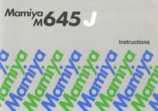 Mamiya M645J Instruction Manual