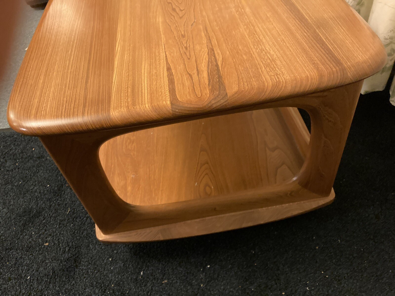 Vintage Ercol Minerva Coffee Table With Drawers Light Finish Model 844