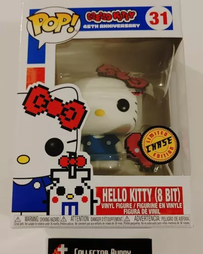 Limited Chase Edition Funko Pop! Hello Kitty 31 45th Anniversary 8 Bit Pop Vinyl