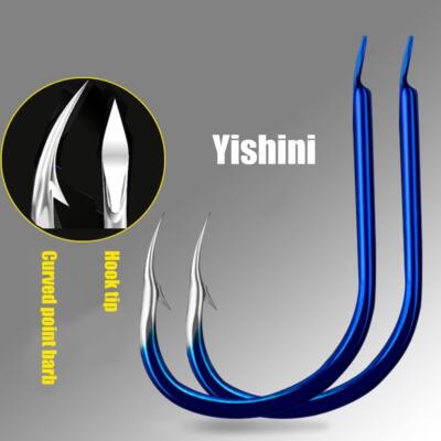 20pcs Super Sharped Forged Fishing Hooks High Carbon Steel Hook Fish NEWDE-