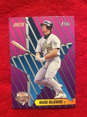 1992 Score Procter & Gamble #2 Mark McGwire Baseball Card