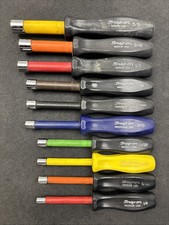 Rare Snap-on Pack 431700 Nut Driver Set Of 10 Drivers 14 - 58 10mm Rare Snap-on Pack 431700 Nut Driver Set Of 10 Drivers 14 - 58 10mm