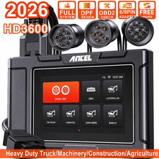 Ancel Hd3600 Heavy Duty Truck Scanner Dpf Regen For Cat John Deere Komatsu Volvo