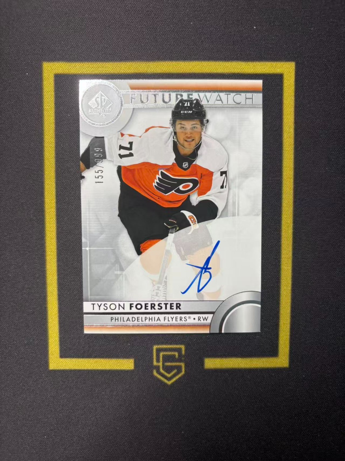 2023-24 SP Authentic Future Watch Auto /999 Tyson Foerster FCCZ
