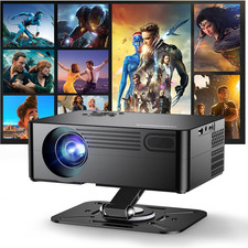   Compatible with Netflix  180  Stand  Smart Projector with Wifi and Bluetooth, A