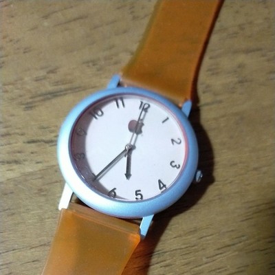 Vintage Apple Watch Clamshell iBook G3 Promo Light Blue Orange Strap Rare JP