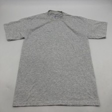 VTG Cal Cru T-shirt Men S Gray Solid Single Stitch In USA. 41583