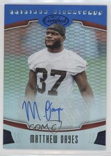 2017 Certified Gridiron Signatures Mirror Blue 45/50 Matthew Dayes Auto fl4