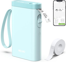 Nelko Label Maker Machine with Tape, P21 Bluetooth Label Printer, Wireless Mini