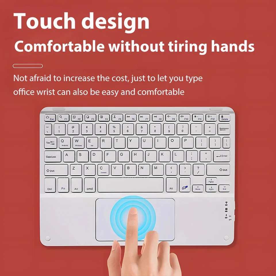 Wireless Keyboard with Touchpad Android Ios Windows Bluetooth Keyboard and Mouse - Image 4 of 4