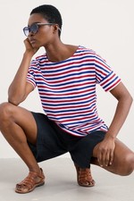 Seasalt Women's Regular Bryher View T-Shirt Duet Mini Cornish Scarlet
