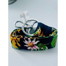 Vera Bradley Wide Lanyard NWT SUNFLOWERS ID Badge Holder Keychain Retired