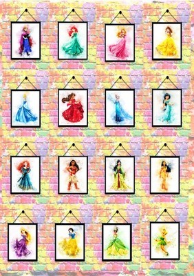 KAUFEN SIE 2 ERHALTEN SIE 1 GRATIS Disney Prinzessin Drucke nur Kinderzimmer Poster A4 Magic Girl