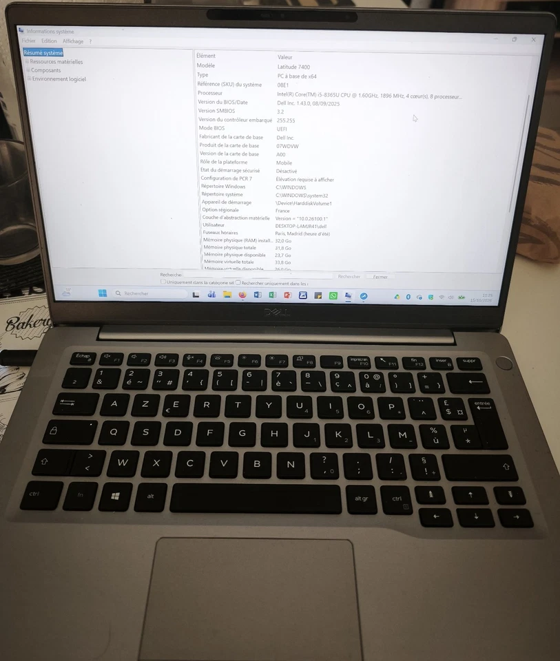 Dell Latitude 7400 · i5-8365 · 32GB · 256GB, photo 1 sur 4