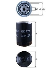 MAHLE Ölfilter OC 470 Anschraubfilter für AUDI VW SEAT SKODA A4 PASSAT SUPERB A6