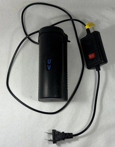 Aquarium UV Light Sterilizer AC110V to 12-24V w/ On-Off Switch , & Suction Mount