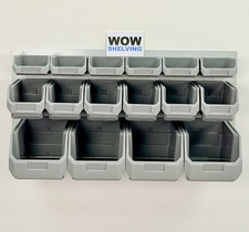 CLEARANCE Bin Storage Box Wall Panel louvre Rack Garage Wall Mounted workshop