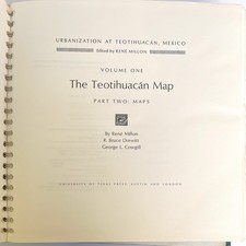 René Millon Urbanization Teotihuacan Mexico Teotihuacán Map, Teotihuacán Map,