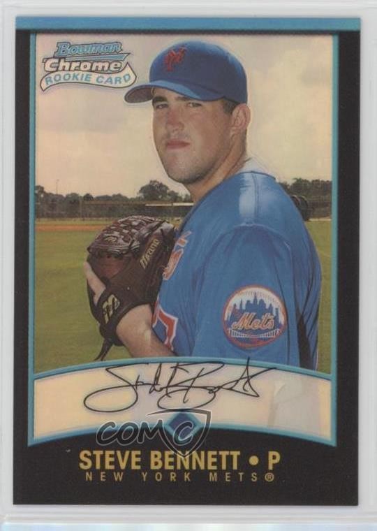 2001 Bowman Chrome Rookie Refractors Steve Bennett #128 Rookie RC 6wp