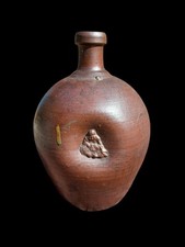 Japanese Bizen Ware Ceramic Doll Bottle Tokku...
