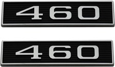 2pcs 460 Engine Hood Scoop Emblems Badges 3d Decals Stickers Black Chrome 2pcs 460 Engine Hood Scoop Emblems Badges 3d Decals Stickers Black Chrome