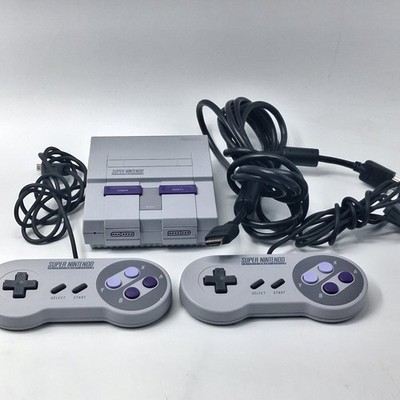 Super Nintendo SNES Classic Edition Console With 2 Controllers & HDMI Tested 